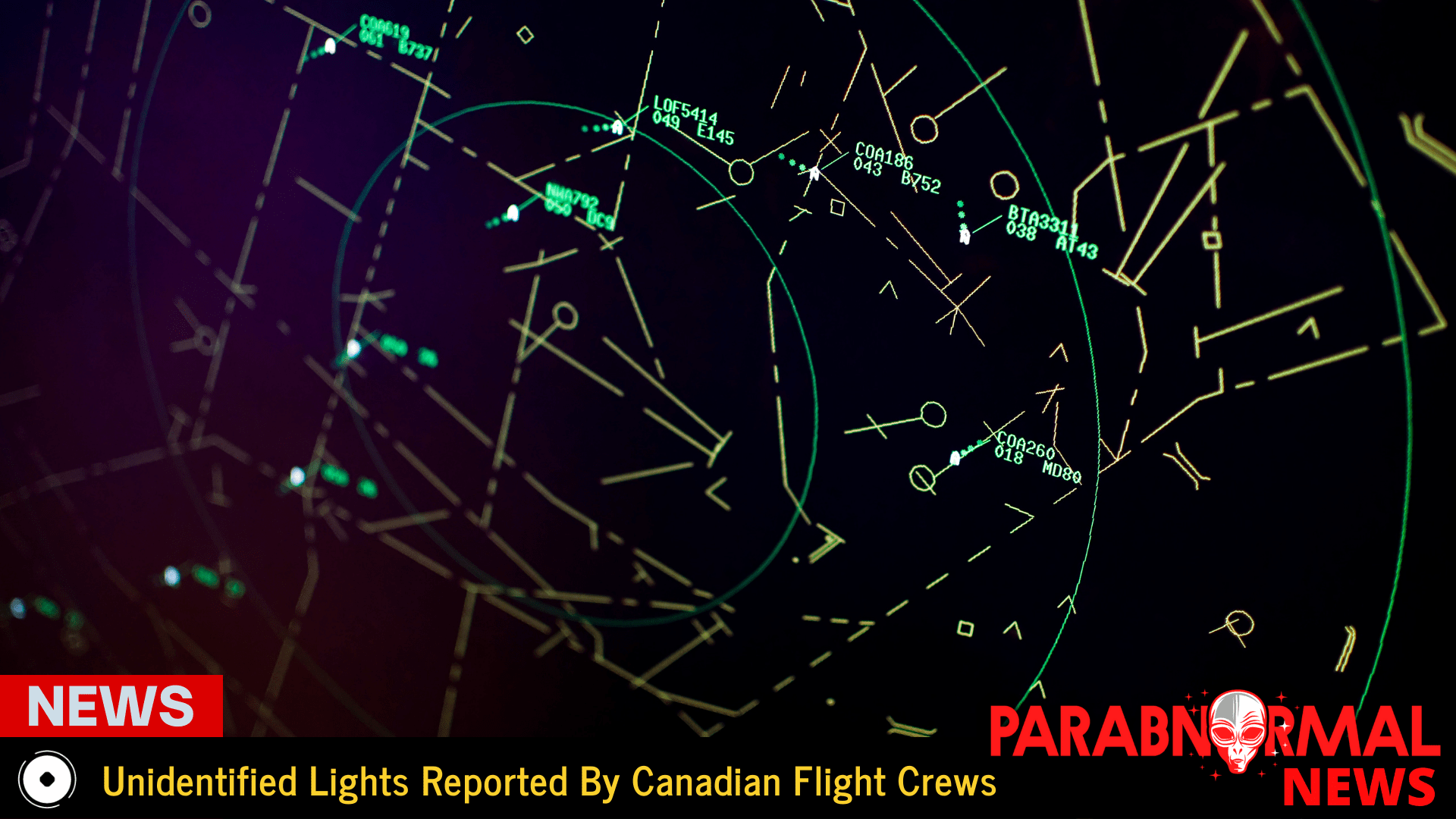 Unidentified Lights Reported By Canadian Flight Crews