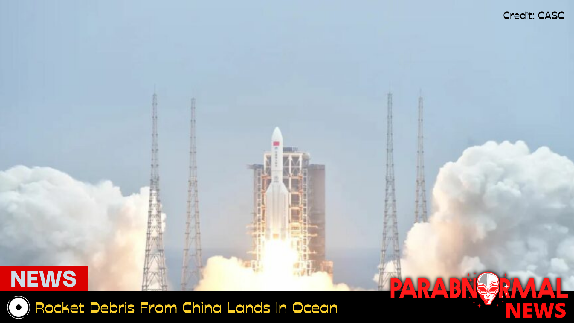 Rocket Debris From China Lands In Ocean