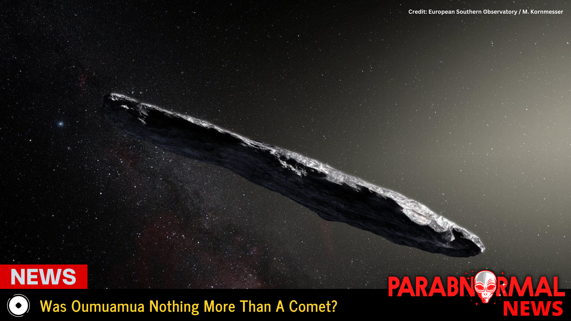 Was Oumuamua Nothing More Than A Comet?