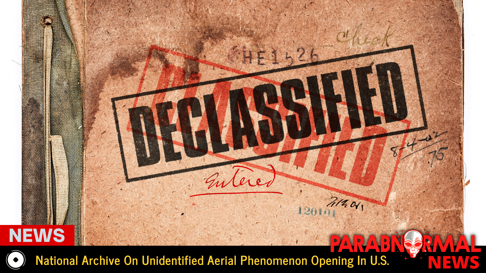 National Archive On Unidentified Aerial Phenomenon Opening In U.S.