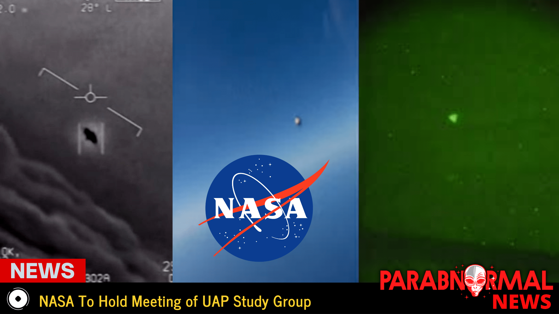 NASA To Hold Meeting of UAP Study Group